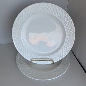 Mikasa Trellis Set of 2 Salad Luncheon Plates 9"